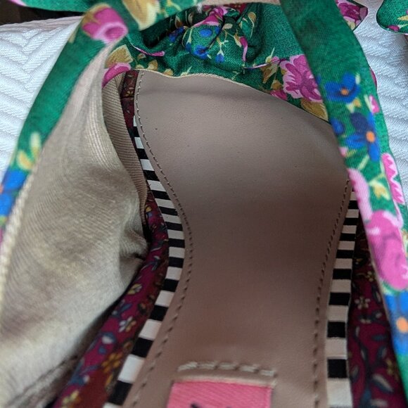 Betsey Johnson The Rumors Floral Dress Sandal Slip-On Mules Size 8.5 - Picture 8 of 10